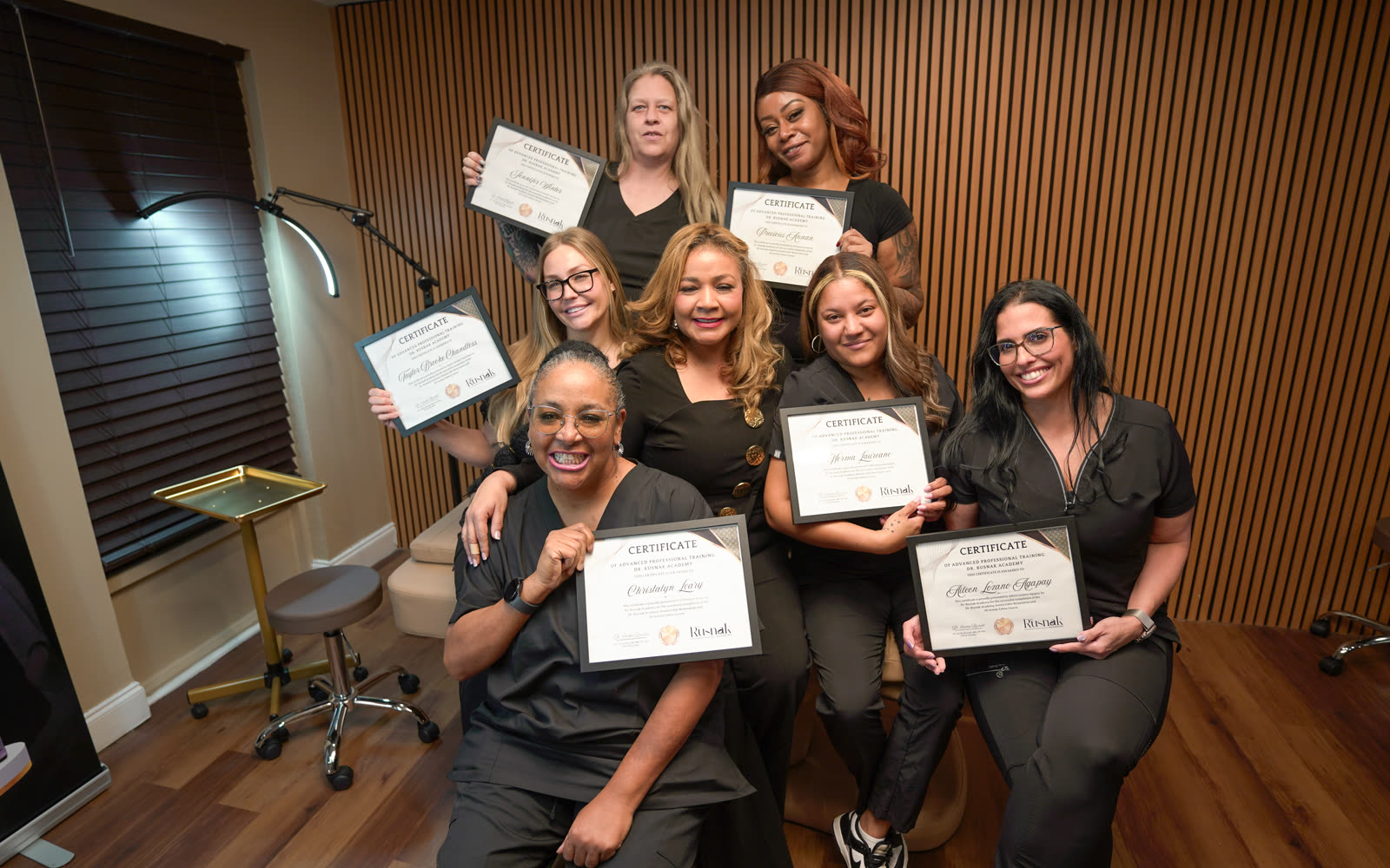The January 2026 3D Areola Masterclass cohort with their certificates